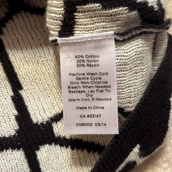 Talbots 2X animal print l/s sweater - Picture 3 of 4